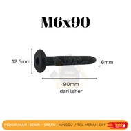 SHOPWORKER JCBC Bolt M6x90 M6 x 90 Knockdown Bolt L Key Bolt Furniture Bolt Divan Bolt