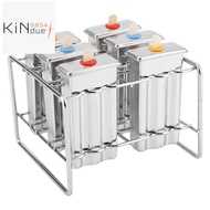 Stainless Steel Ice Cream Mold Popsicle Mold Ice Cream DIY Fruit 6 Ice Tray Mold