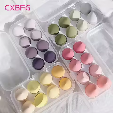 4/8pcs Makeup Sponge Blender Beauty Egg Cosmetic Puff Soft Foundation Sponges Powder Puff Women Make