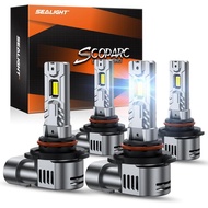 SEALIGHT S2S 9005/HB3 9006/HB4 Light Bulbs Combo, 100,000LM Super Brighter, 6500K Pure White 9005 90