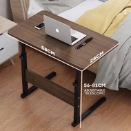 Adjustable table Portable Standing Computer Laptop Table Study table Bed Side Table Wood TJ
