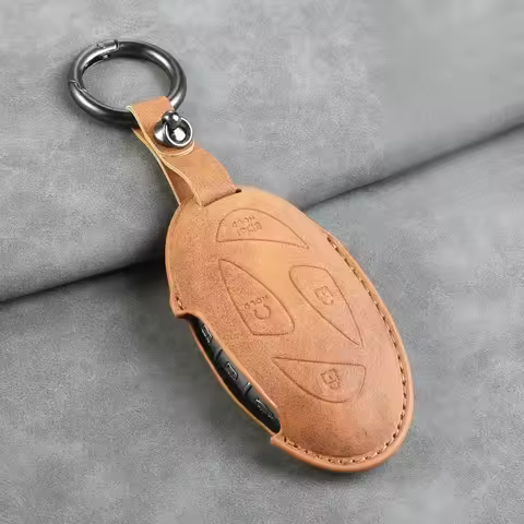 Hyundai Key Case Ioniq 5 Leather Car Key Case Cover Holder Keychain Shell for Hyundai Grandeur GN7 K
