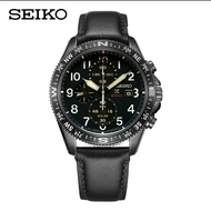 Seiko_SSC737P1 Prospex Series พลังงานแสงอาทิตย์นาฬิกาสำหรับผู้ชายสายหนังผู้ชายนาฬิกาควอตซ์