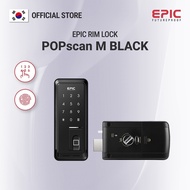 EPIC POPscan M BLACK Digital Door Lock | Rim Type Smart Lock