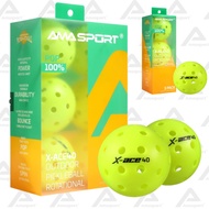 AMASPORT X-ACE40 40-hole outdoor pickleball ball meets professional competition ball standards