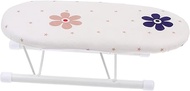 1pc mini ironing board pull out ironing board iron board stand desktop ironing board space saver ironing mini iron steamer Clothes ironing rack white travel portable plastic Layout