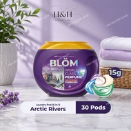 (NEW) BLOM 5-in-1 10X Cleaning Laundry Pods 30pcs - Artic Rivers