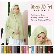 Kerudung Rivantie Jumbo Pad/Rivantie/kerudung syari/Bergo Rivantie/kerudung Jersey jumbo/JB pad