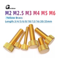 Brass Knurled Thumb Screw M2 M2.5 M3 M4 M5 M6 Small Thumb Screw Bolt 3mm to 25mm