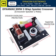 DYNAMAX 300W SRAZDX-C0300 2 Way Speaker Crossover 300 Watts [Crossover Untuk Speaker Box]