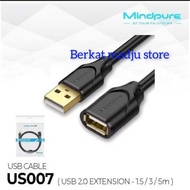 Usb CABLE MINDPURE US007 USB 2.0 EXTENSION 5 meters 5 meters 5 m 5M