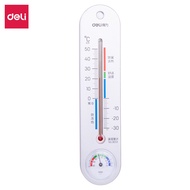 Deli 9013/9013s Termometer Bilik Bayi Isi Rumah Dalaman Rumah Hijau Termometer Gudang Kelembapan Per
