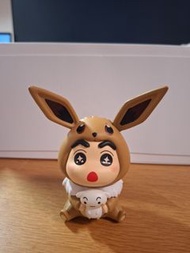 蠟筆小新X Pokémon盲盒公仔擺設 蠟筆小新 伊貝 小白