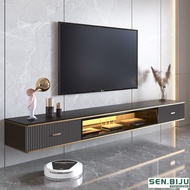 SENBIJU Tv Console Rock Board Hanging Wall Mounted Tv Cabinet Modern Simple Light Luxury Tea Table Combination Small