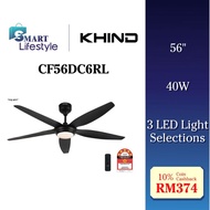 Khind Ceiling Fan 56” DC Motor With LED Light CF56DC6RL
