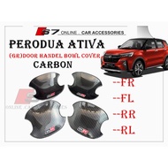Perodua Ativa - Door Handle bowl Cover GR (CARBON FIBRE)