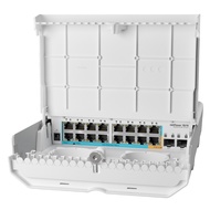 [RouterOS Professional Seller] Taiwan CRS318-1Fi-15Fr-2S Outdoor Reverse Power Supply SWITCH 16PORT