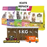 ICATS SUPER PREMIUM CAT FOOD REPACK 1KG