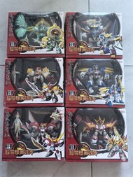 超魔神英雄傳全套非NX神龍斗士絕版老玩具 月光龍神號 全配無損 白虎龍神號 全配