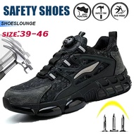 【Ready Stock】safety shoes/kasut safety lelaki/safety boot Steel Toe Cap Latest Style Rotating Design