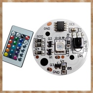 [ S Z] 5V Low Voltage LED Lights Plate Color RGB Lamp Board 3W Colorful Gradient Source IR 24-Key Wi