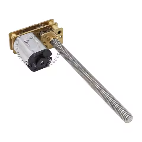1PCS 15-4000RPM DC3V 6V 12V Flip N20 Metal Gearbox Speed Reduction Gear Motor with M4x55mm Screw Sha