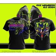 Yamaha RXZ Members 6.0 Tshirt / Baju Microfiber Jersi / Jersey Sublimation / Tshirt Jersey