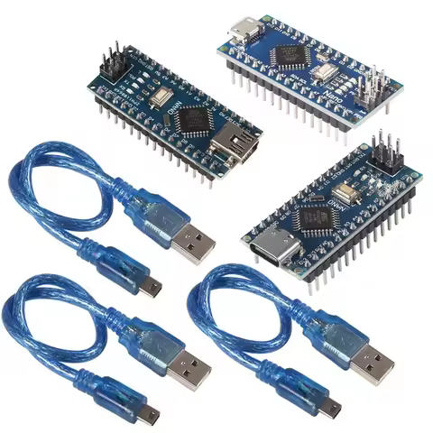 For Nano V3.0 Micro Controller Module ATmega328P Module Nano Board CH340 USB Cable Compatible with A