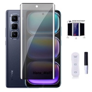 Hans- UV TG MELENGKUNG Anti SPY PRIVACY INFINIX HOT 50Pro+ NOTE 40 40s 40i 40Pro Curved FINGERPRINT 