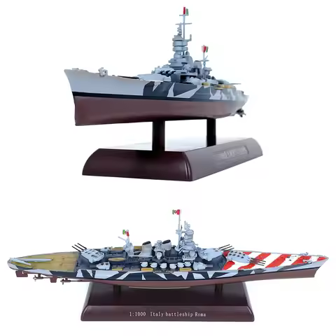 1:1000 Model of the Italian battleship Roma Semi alloy finished product model 1943