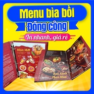 Cuffed Menu, Cuffed Menu, Premium Hardcover Menu with Cuffed Spine Printed on Demand Incucnhanh