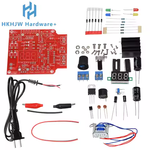 LM317 DIY Kit Adjustable Regulated Voltage 220V To 1.25V-12.5V Step-down Power Supply Module PCB Boa