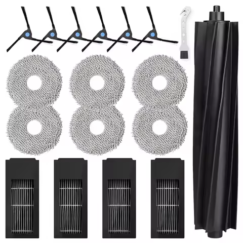 PROMOTION! Spare Parts Kit Compatible For ECOVACS DEEBOT X2 Omni Vacuum Cleaner, Include Main Brush,