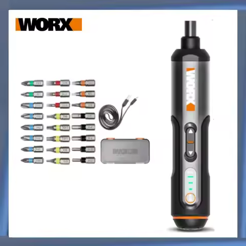 Worx 4V Mini Electrical Screwdriver Set WX240 Smart Cordless Electric Screwdrivers USB Rechargeable 