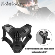 Motorcycle Helmet Chin Strap Mount for GoPro Hero 9 8 7 5 OSMO Action Xiaomi Yi Action Camera Accessories