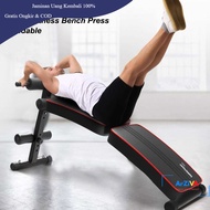 TaffSPORT Kursi Fitness Bench Press Abdominal Muscle Foldable - YC013 - Black