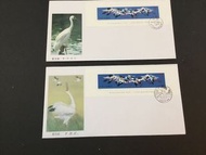 China  2 fdc  1986 T110M White Crane Fine