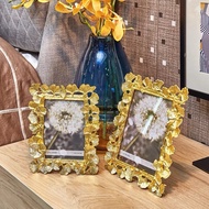 Ginkgo Leaf Photo Frame 6" Gold Photo Frame/