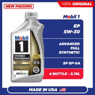 (USA) MOBIL 1 EXTENDED PERFORMANCE 5W30 SP GF-6A Fully Synthetic Engine Oil (4QT/3.78L) DEXOS EP