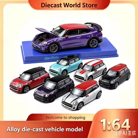 BMW MINI GUBA JCW F56 SH 1:64 Scale Alloy Car Model Collection.