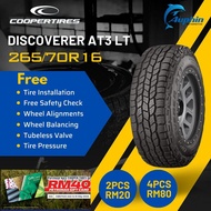 NEW TYRE 265/70R16 DISCOVERER AT3 LT COOPERTIRES (WITH INSTALLATION)