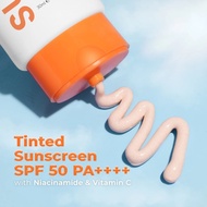 [OFFICIAL STORE] Sunbare Tinted Sunscreen Sunblock body face Spf50 Bright-C Niacinamide gel sunscree