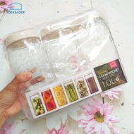 Set of 3 Lock&Lock HTE531S3 1 liter screw lid food containers