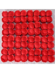 Paquete romántico de 1000 piezas de pétalos de rosa de simulación de tela no tejida para decoración de bodas/pedidas de mano, pétalos artificiales