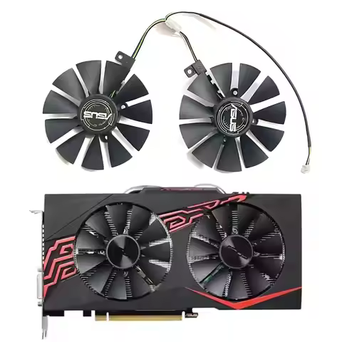Brand new 85MM 4PIN T129215BU RX580 GPU fan for ASUS GeForce P106-100 GTX1060 1070 RX580 570 470 GAM