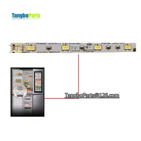 Refrigerator Freezer LED Light Led Strip For LG F521SN71 Refrigerator