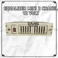 EQUALIZER MINI STEREO 2 CHANEL 12 VOLT SIAP PAKAI