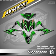 Decal Stiker VARIO 110 TECHNO KARBU 2009 - 2013 - Skotlet Motor Full Body Vario Techno 110 Desain Va