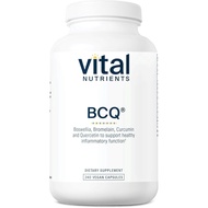 Vital Nutrients BCQ | Vegan Boswellia, Bromelain, Curcumin & Quercetin Supplement | Joint Support Su