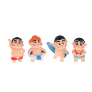 IJVBTV โมเดลของเล่นอนิเมะ Crayon Shin-Chan ตุ๊กตาตัวน้อยของตกแต่งคอสเพลย์วันเกิดของเด็กชุดว่ายน้ำเล็